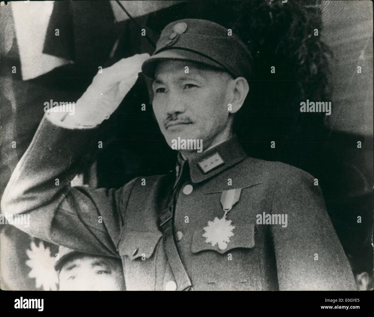 1. Januar 1940 - Porträt von Chiang Kai-Shek (genaues Datum unbekannt) Stockfoto