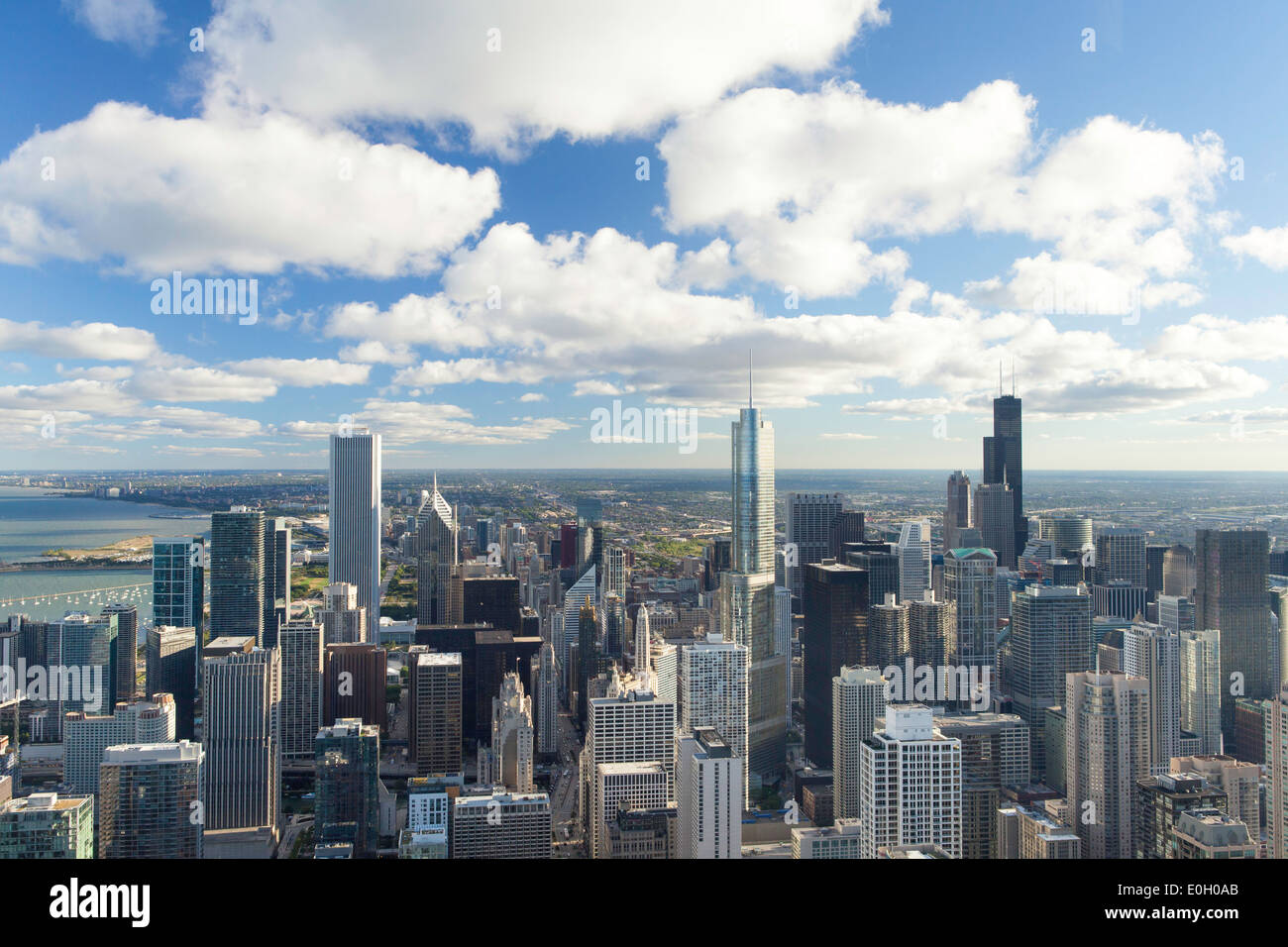 Skyline von Chicago, Illinois, Vereinigte Staaten von Amerika, Innenstadt Stockfoto