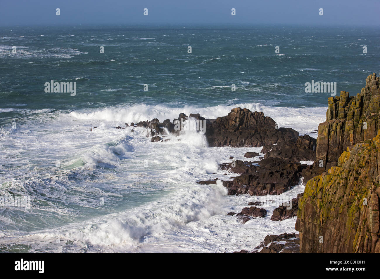 South West Coast Path, Lands End Stockfoto