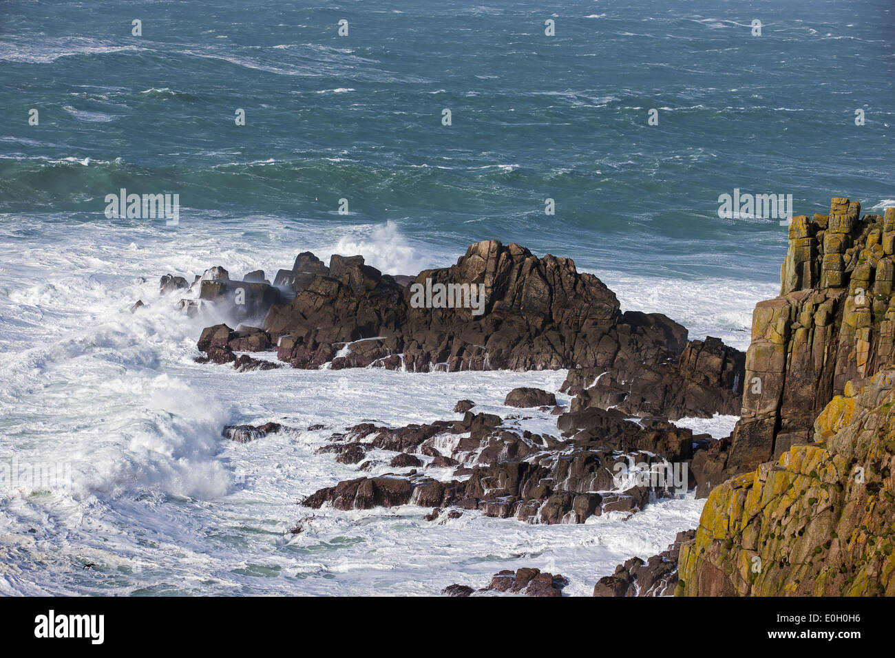 South West Coast Path, Lands End Stockfoto