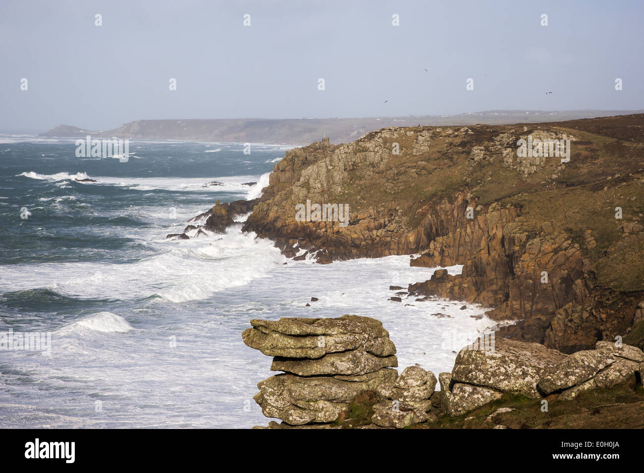 South West Coast Path, Lands End Stockfoto