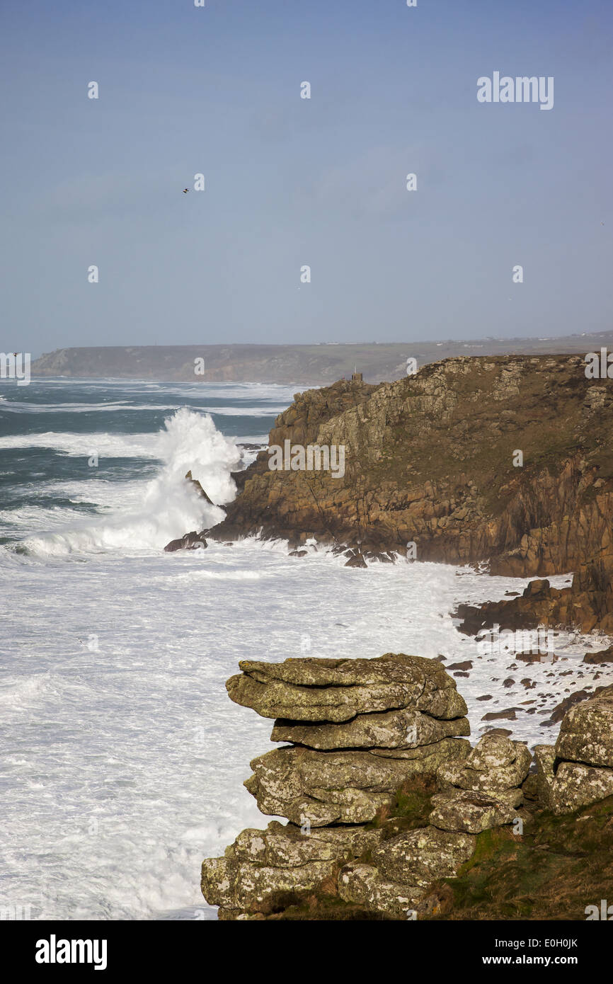 South West Coast Path, Lands End Stockfoto