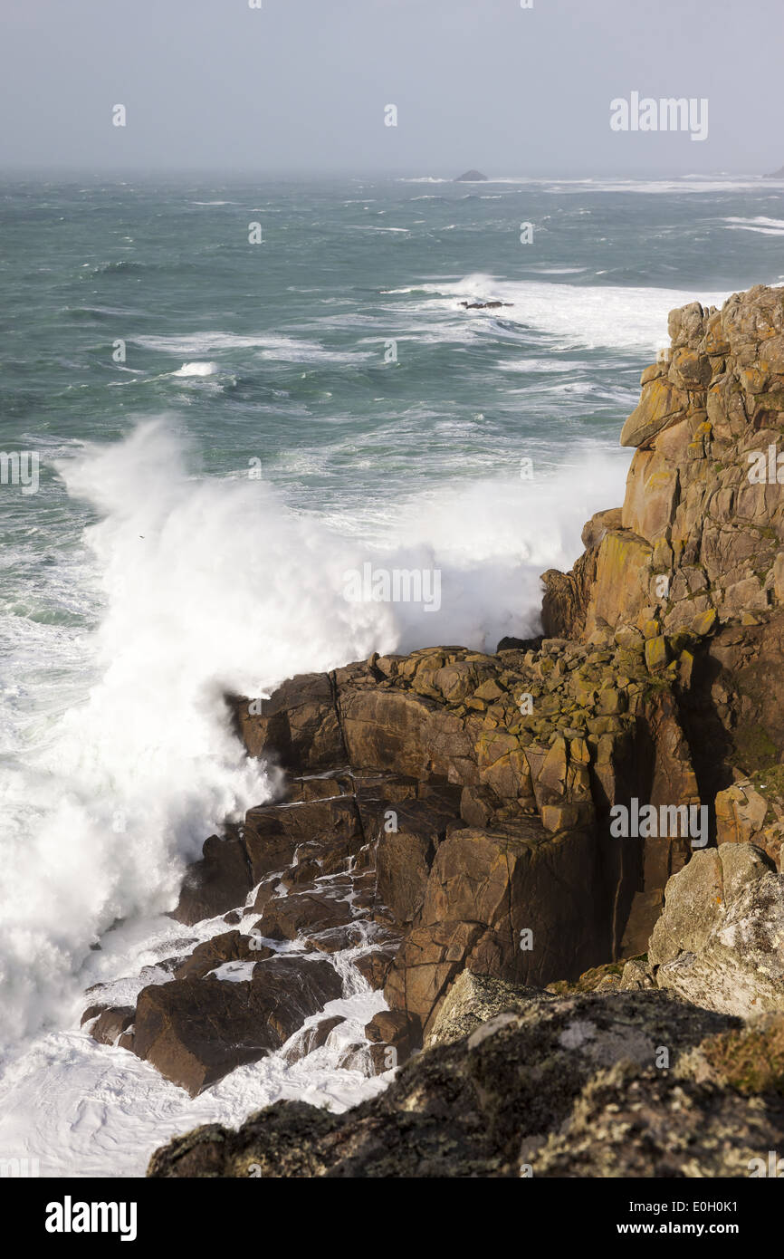 South West Coast Path, Lands End Stockfoto