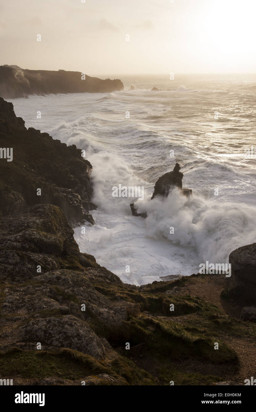 South West Coast Path, Lands End Stockfoto