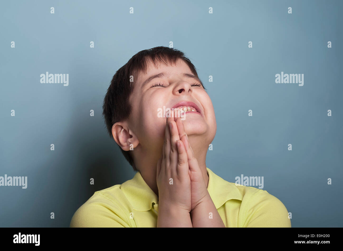 Bildnis eines Knaben 7 Jahre alt Stockfoto