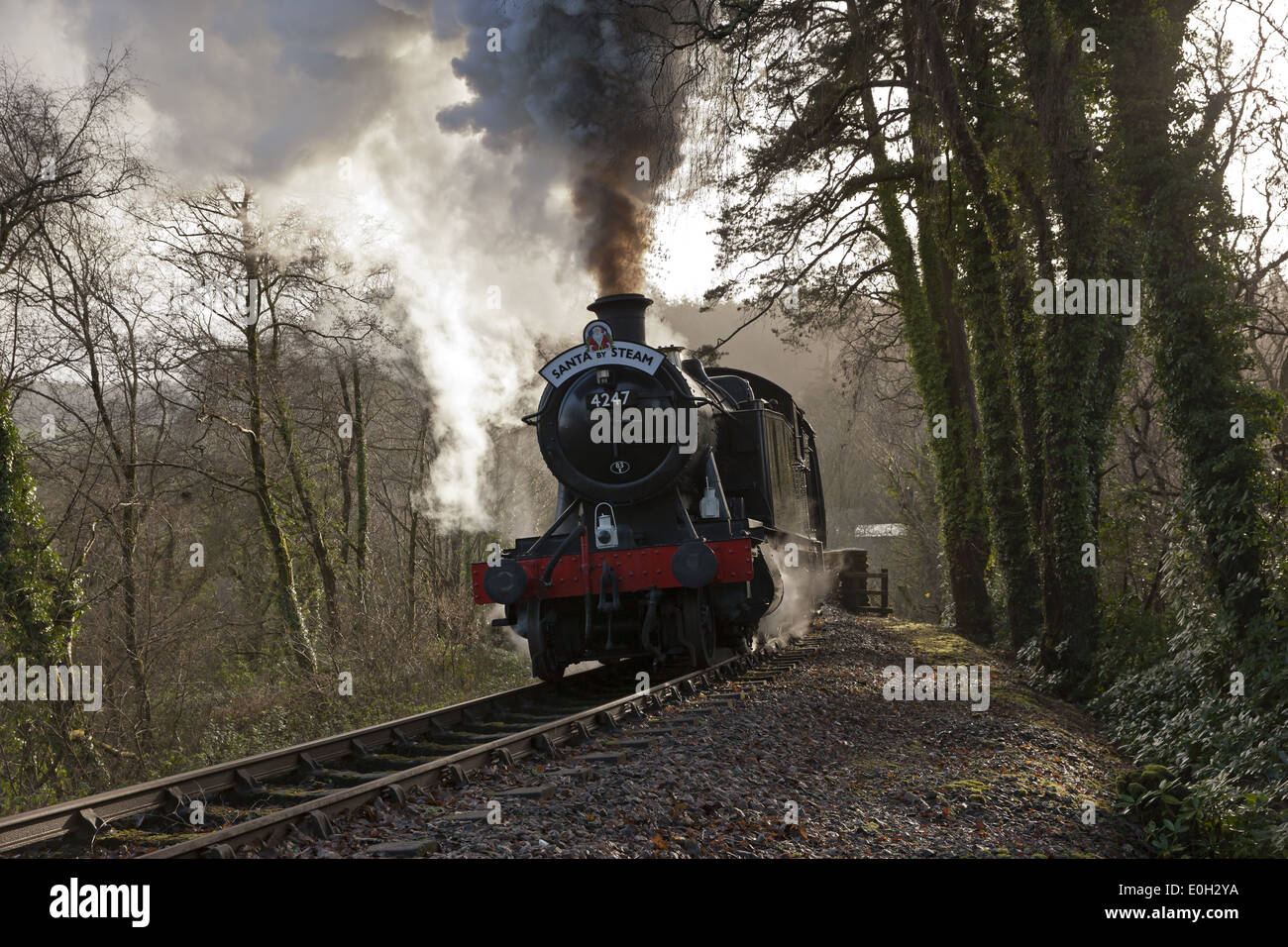 Bodmin & Wenford Dampfeisenbahn Stockfoto