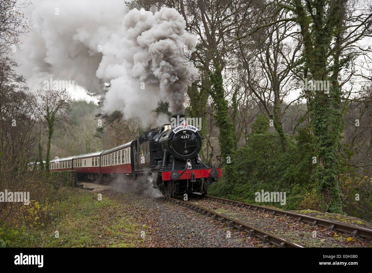 Bodmin & Wenford Dampfeisenbahn Stockfoto