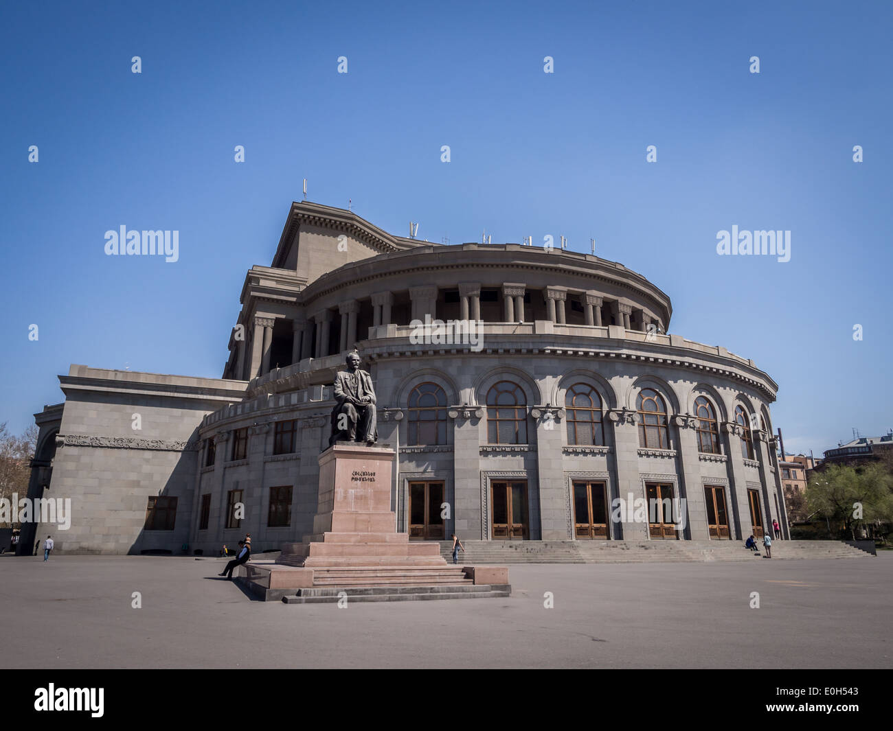 Armenische akademische Nationaltheater von Oper und Ballett in Eriwan. Stockfoto