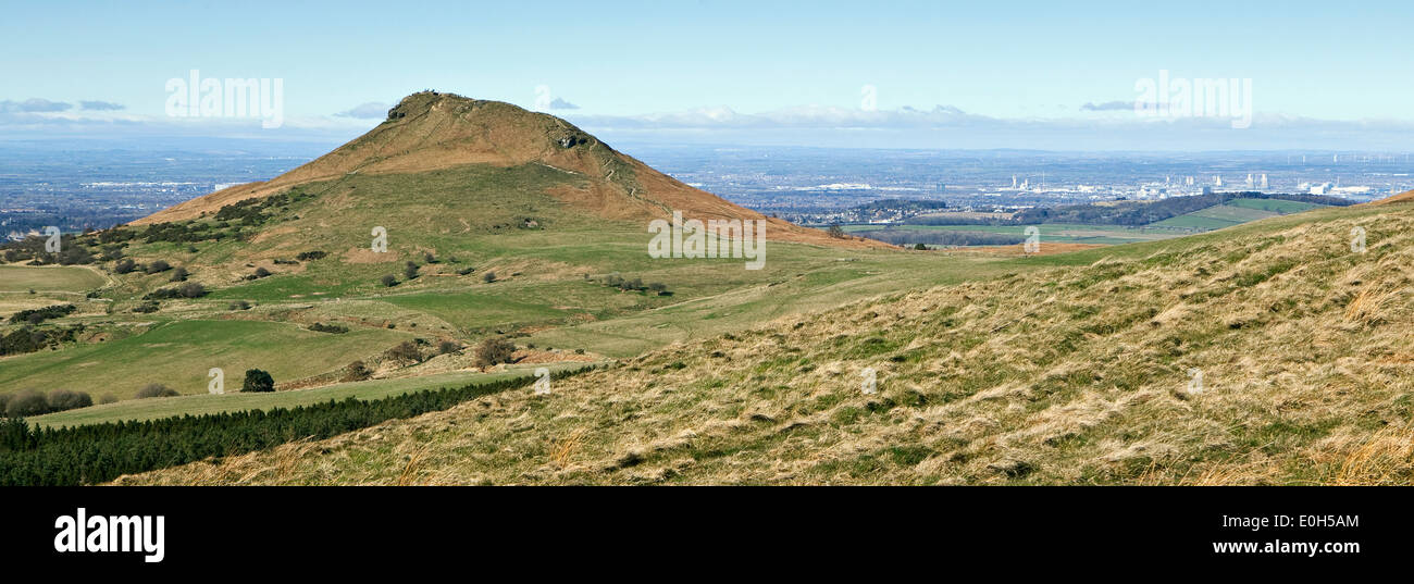 Eine Ansicht der Nähe Topping mit Middlesbrough darüber hinaus Great Ayton Moor entnommen Stockfoto