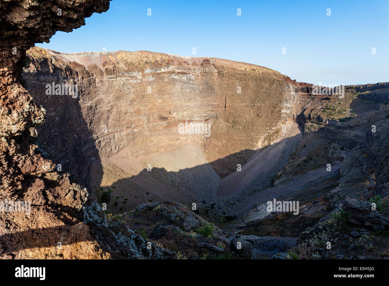 Krater des Vesuv Vulkan, Italien, Europa Stockfoto