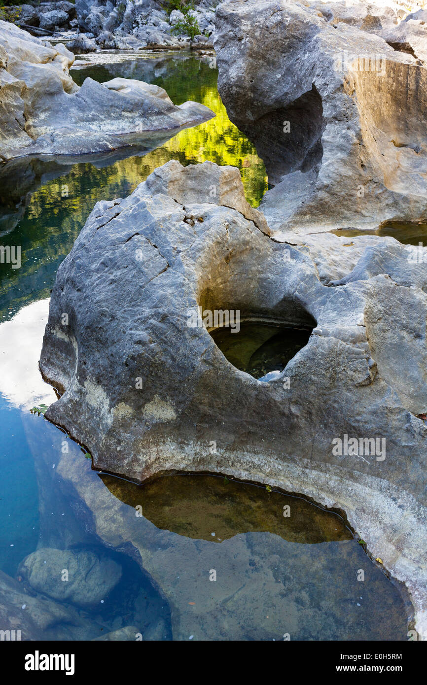 Calore-Schlucht, Cilento-Nationalpark Cilento, Kampanien, Süditalien, Europa Stockfoto