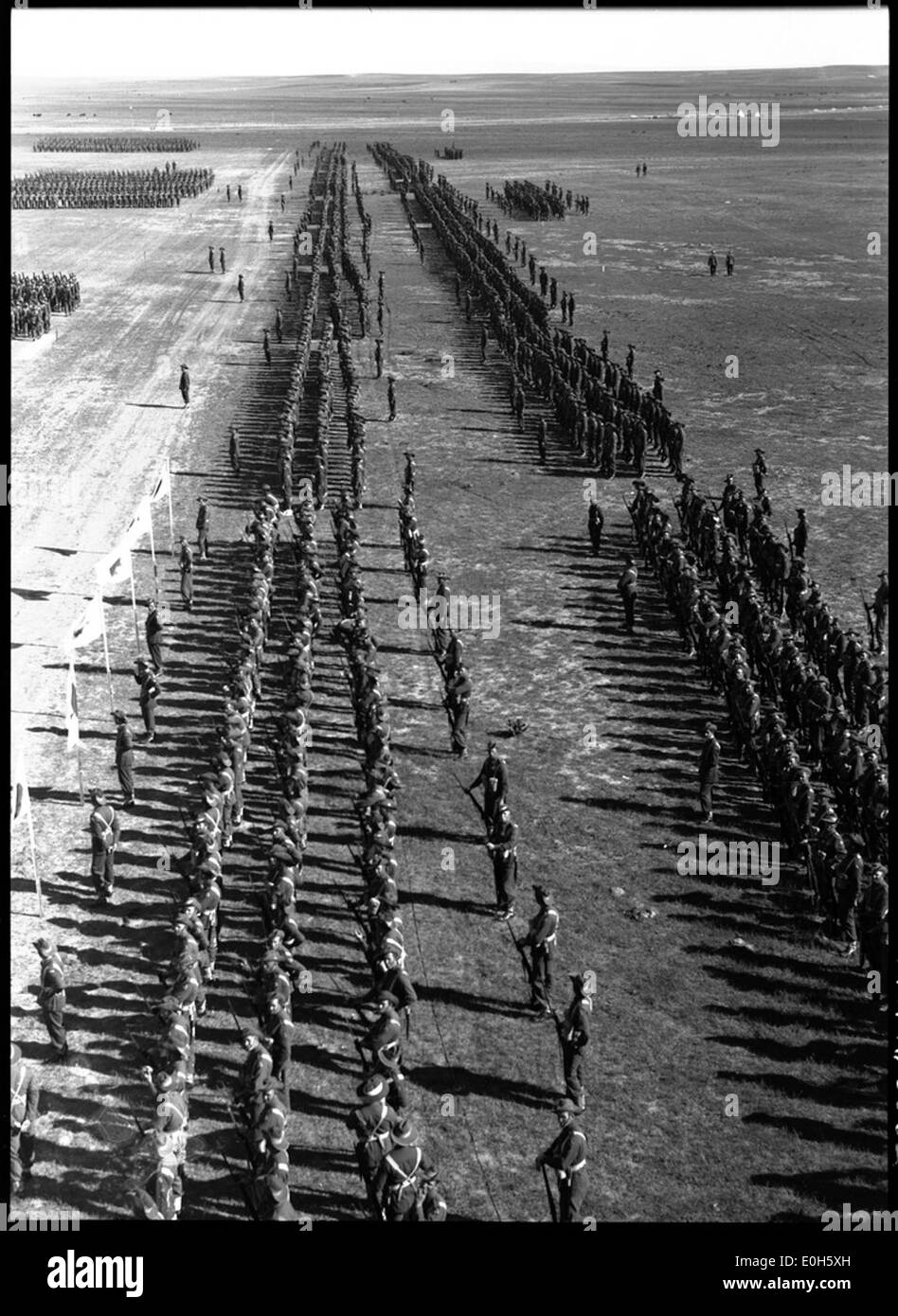 [Australische Truppen auf der Parade, dem zweiten Weltkrieg] Stockfoto
