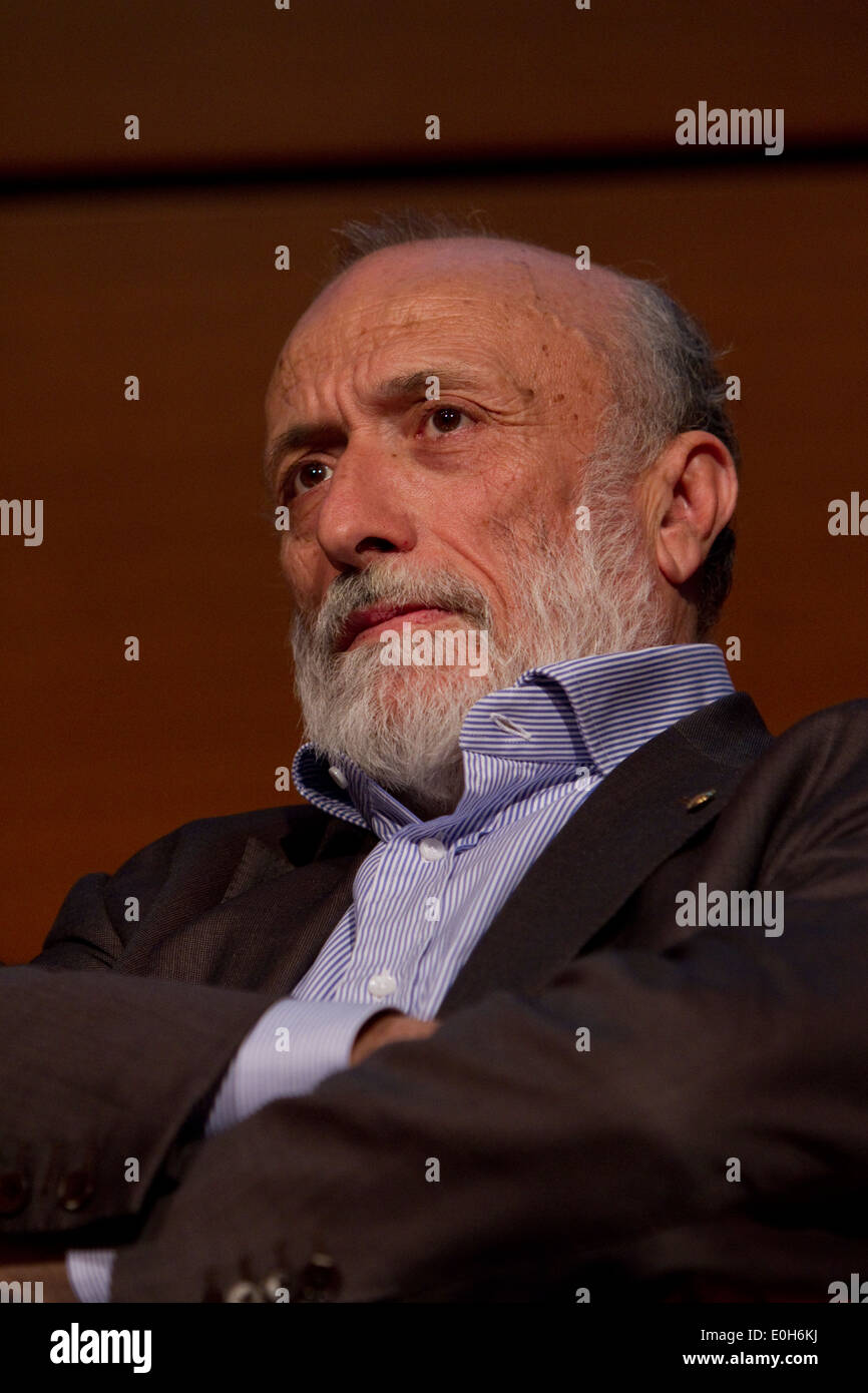 Carlo Petrini, Gründer von Slow Food-Bewegung, während der Präsentation des Buches "Un'idea di Felicità" Stockfoto
