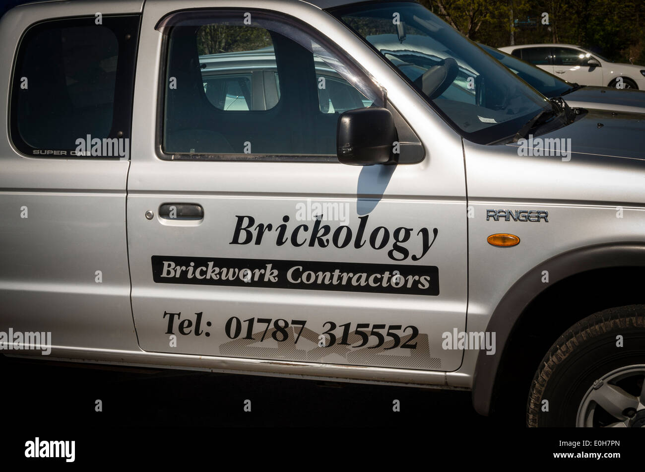 Brickology Mauerwerk Auftragnehmer van Stockfoto