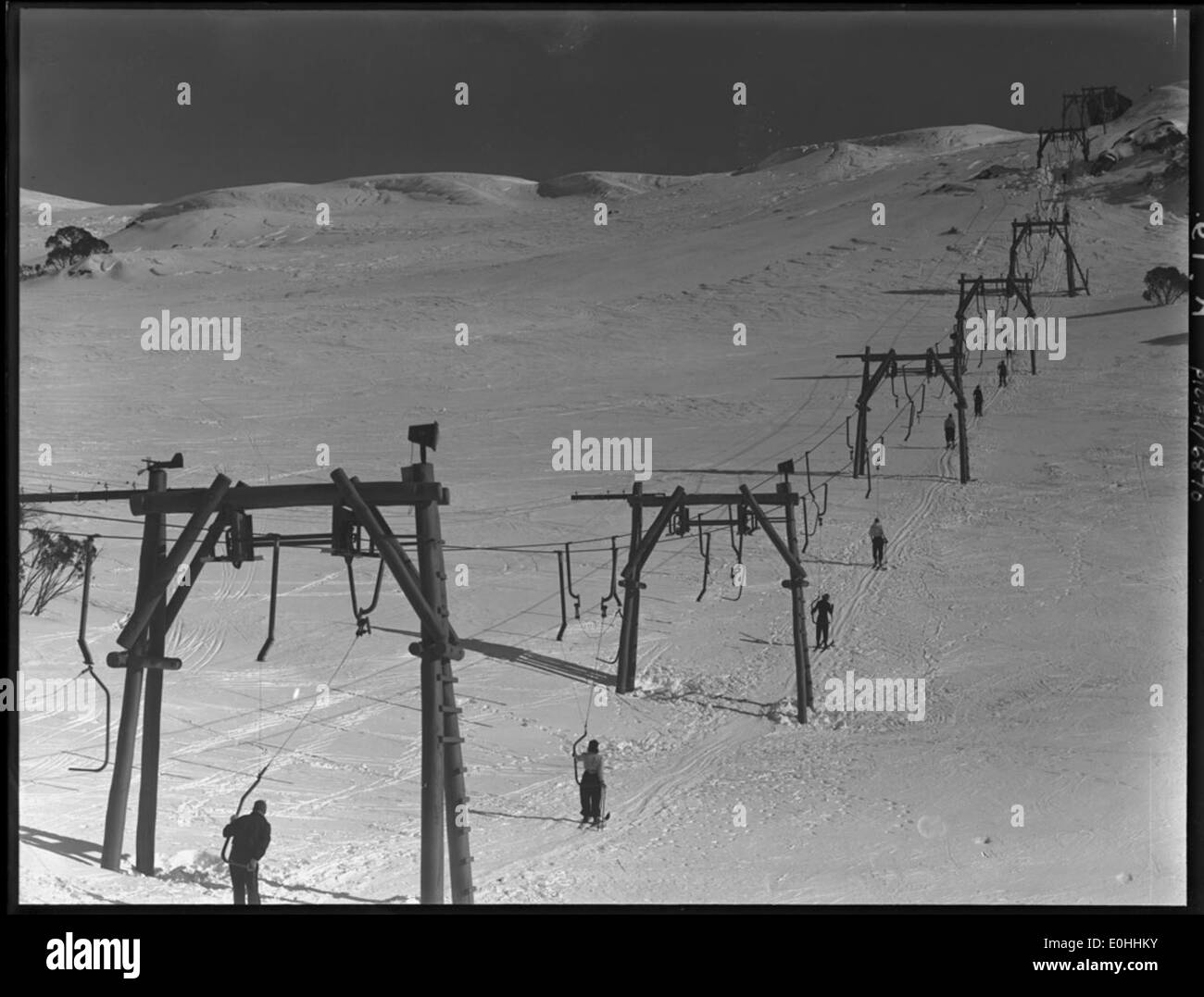 18' der einzige Skilift [Charlotte Pass]: [Kosciuszko, New South Wales] / Stockfoto
