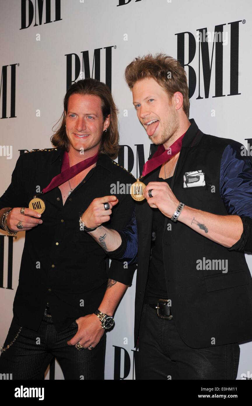 Beverly Hills, CA. 13. Mai 2014. Florida-Georgia-Line bei der Ankunft für die 62. jährlichen BMI Pop Awards - Ankünfte, The Beverly Wilshire Hotel, Beverly Hills, CA 13. Mai 2014. Bildnachweis: Elizabeth Goodenough/Everett Collection/Alamy Live-Nachrichten Stockfoto