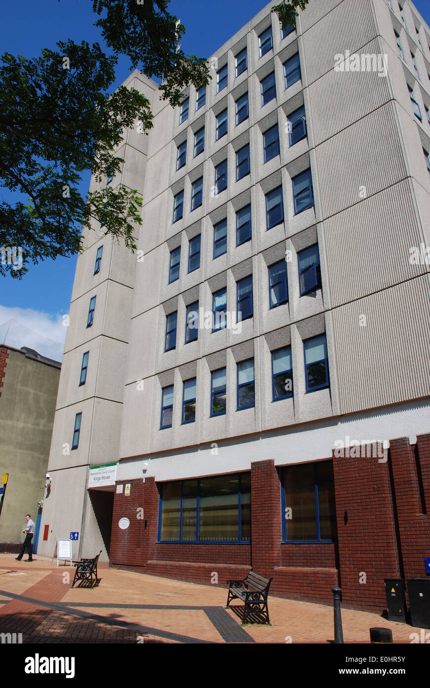 Kings Haus Bedworth Bürogebäude Außenaufnahme Stockfoto