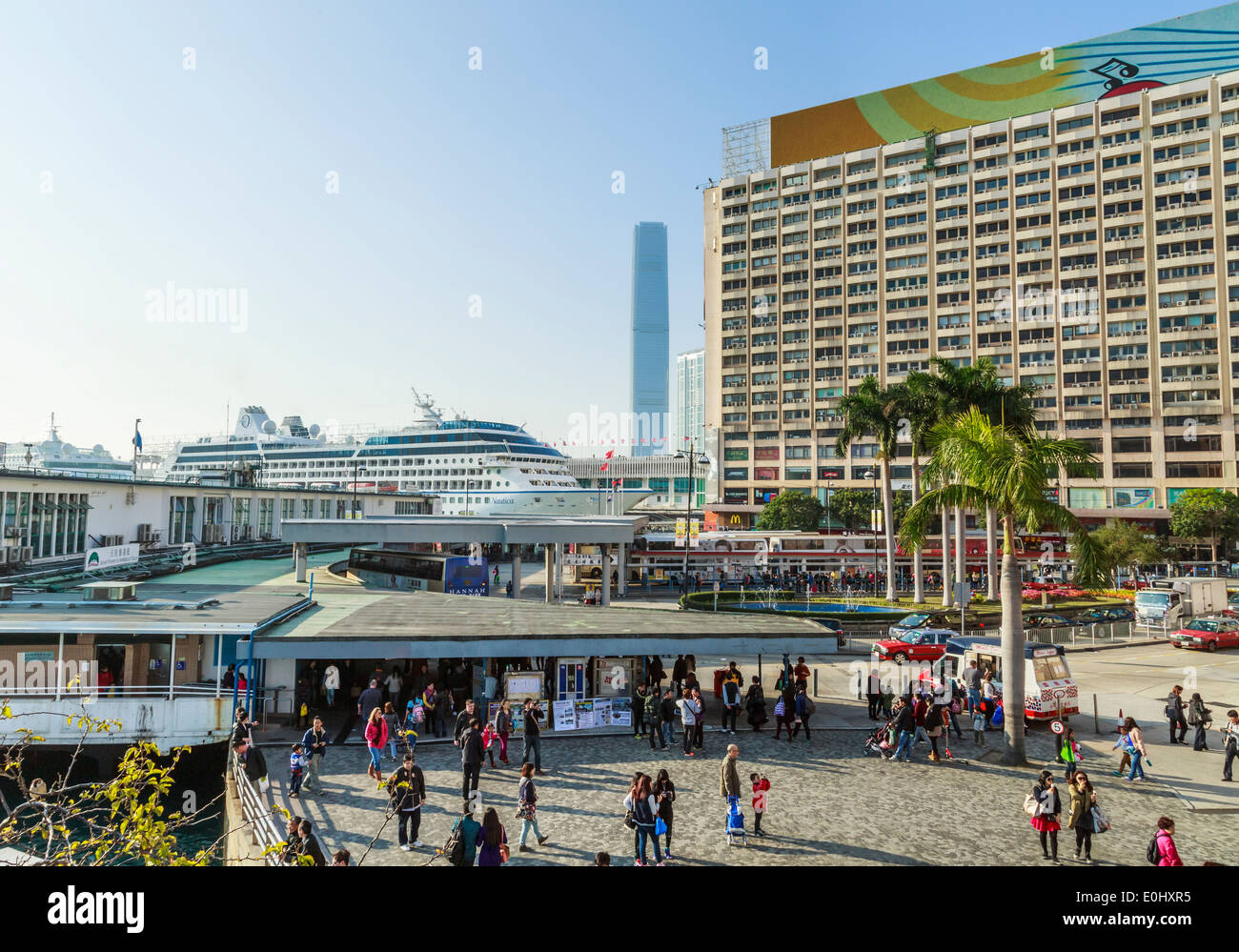 Star Ferry Pier in Hong Kong Stockfoto