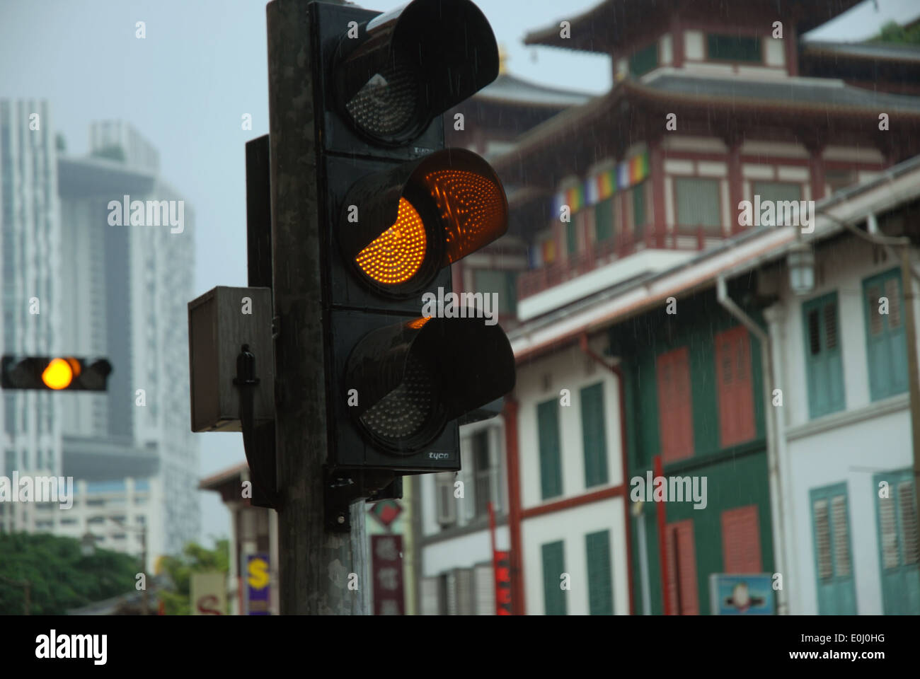 Ampeln, Chinatown, Singapur. Stockfoto