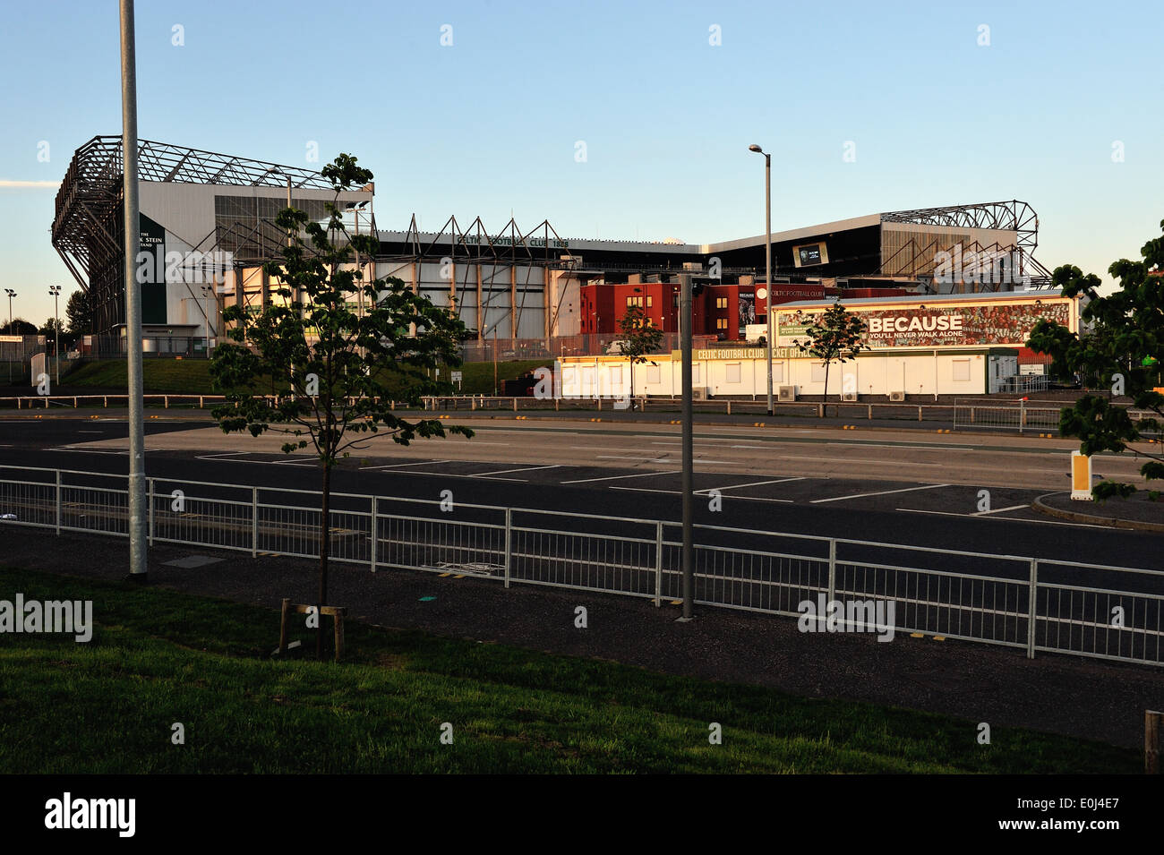 Celtic Park, Heimat des Celtic Football Club und Veranstaltungsort für die Eröffnungsfeier der Commonwealth Games Stockfoto