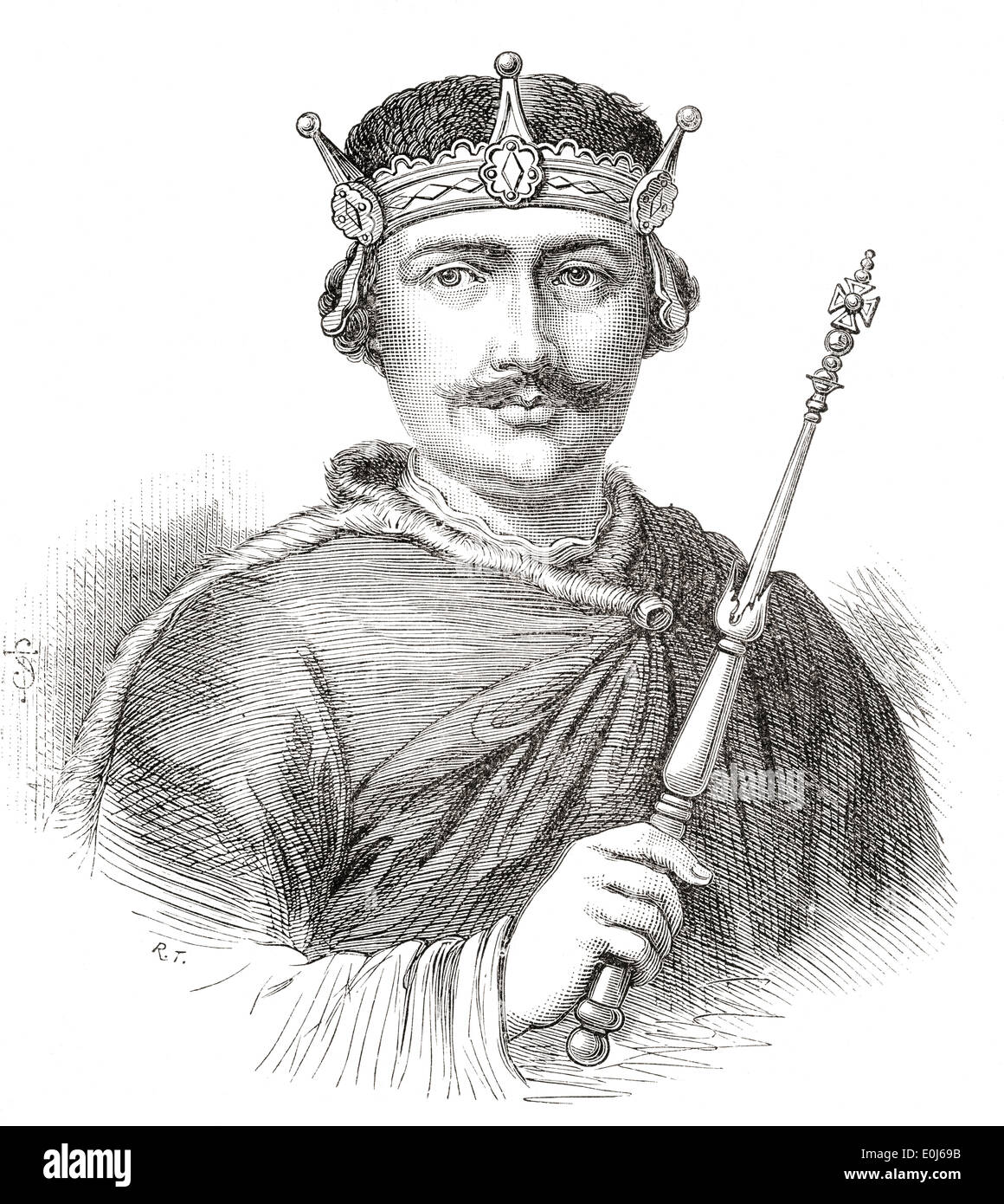 Wilhelm II., aka William Rufus oder William rot, c. 1056-1100. König von England. Stockfoto