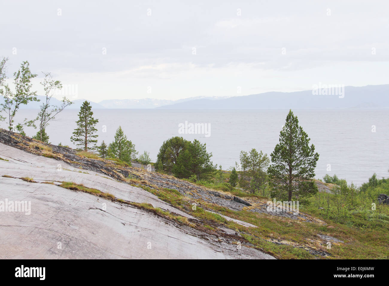 Norwegische Landschaftspark mit zu Fuß Straßen, Alta Stockfoto