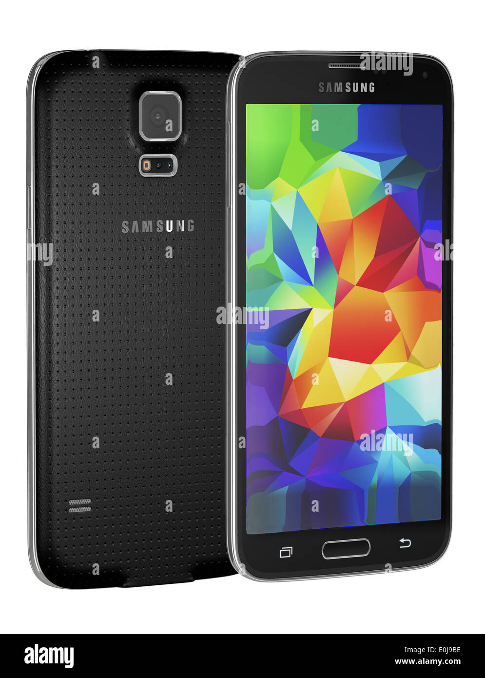 Samsung Galaxy S5 ist das neueste Smartphone von Samsung und Unterstützung 5,1 Zoll Stockfoto