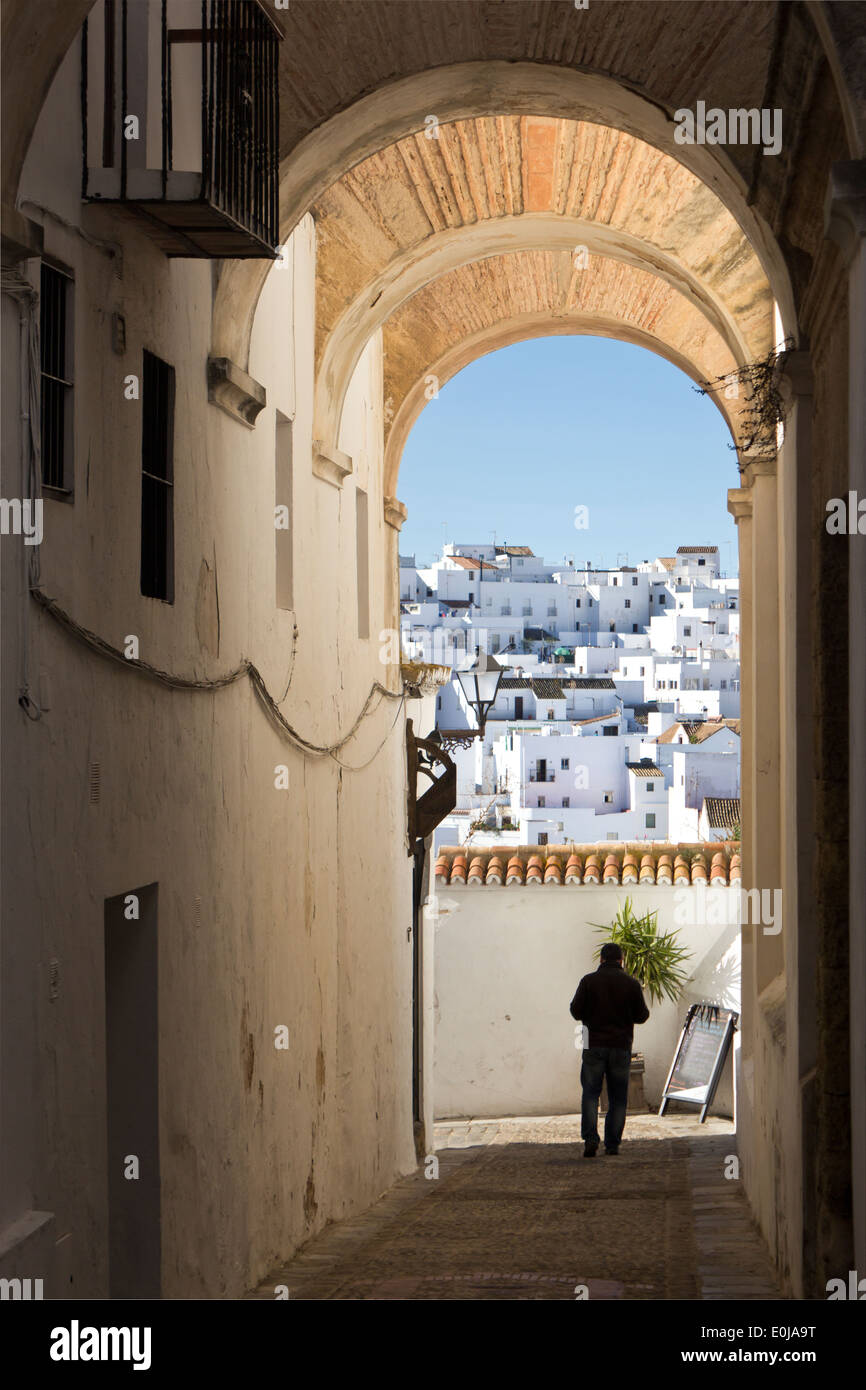 Vejer De La Frontera, Provinz Cadiz, Andalusien, Spanien. Stockfoto