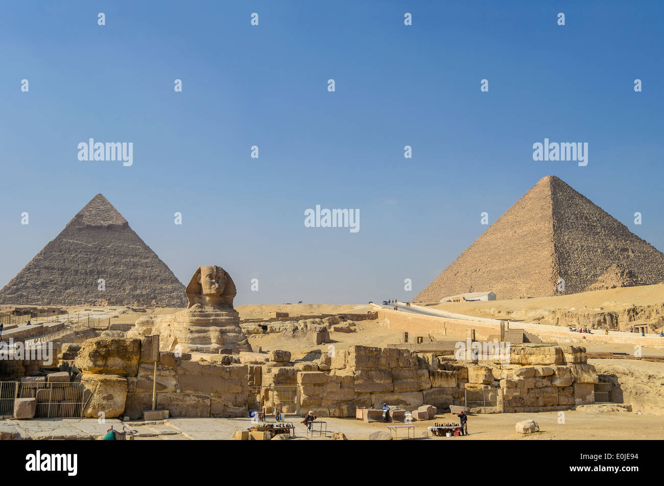 Pyramide und Sphinx in Gizeh, Ägypten Stockfoto