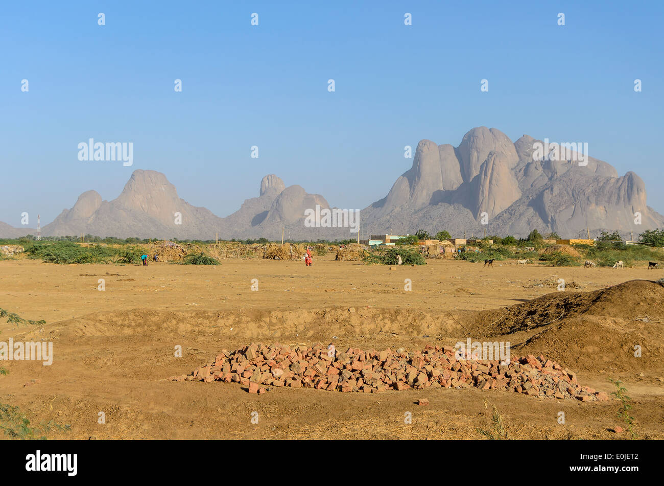 Kassala Hüttenwirt im Sudan Stockfoto