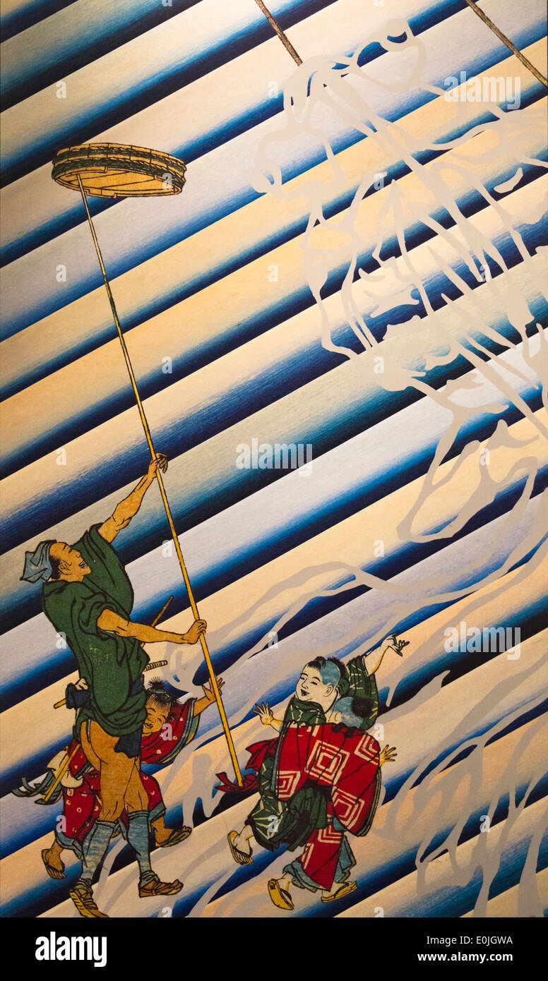 Ukiyo-e historische Malerei, Japan Stockfoto
