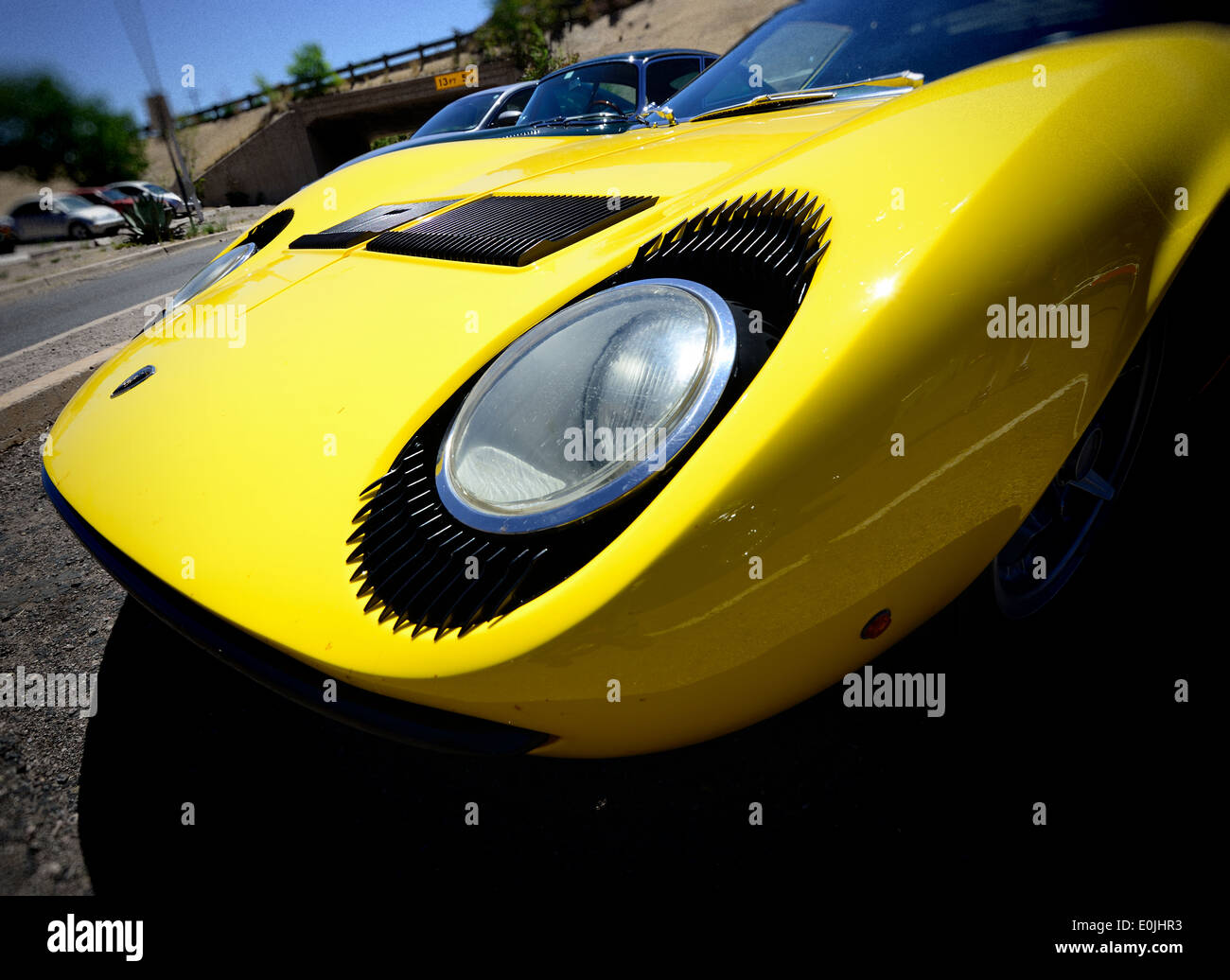 Front-End für eine klassische Lamborghini Muira Stockfoto