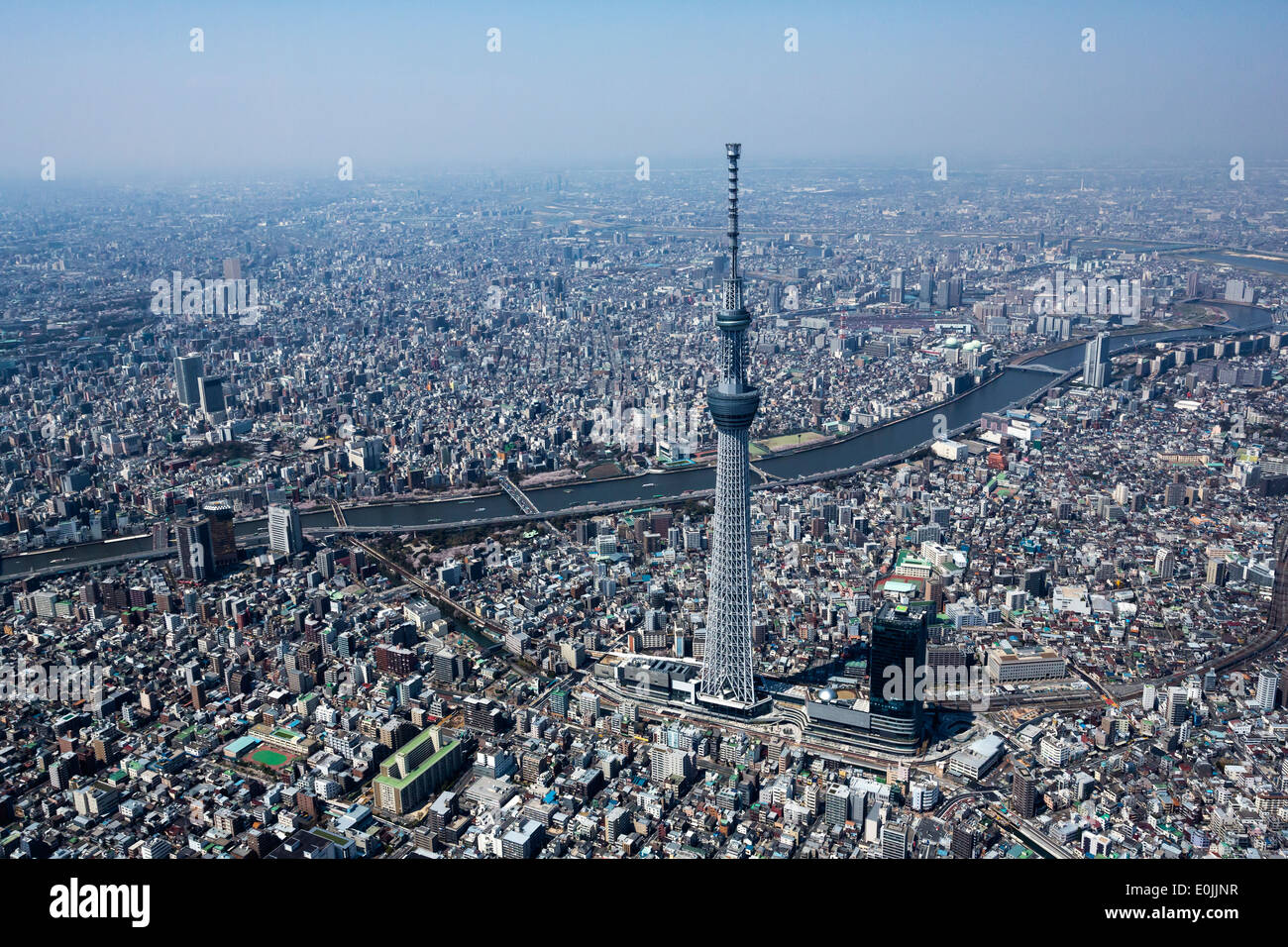 Luftaufnahme von Tokio Stockfoto