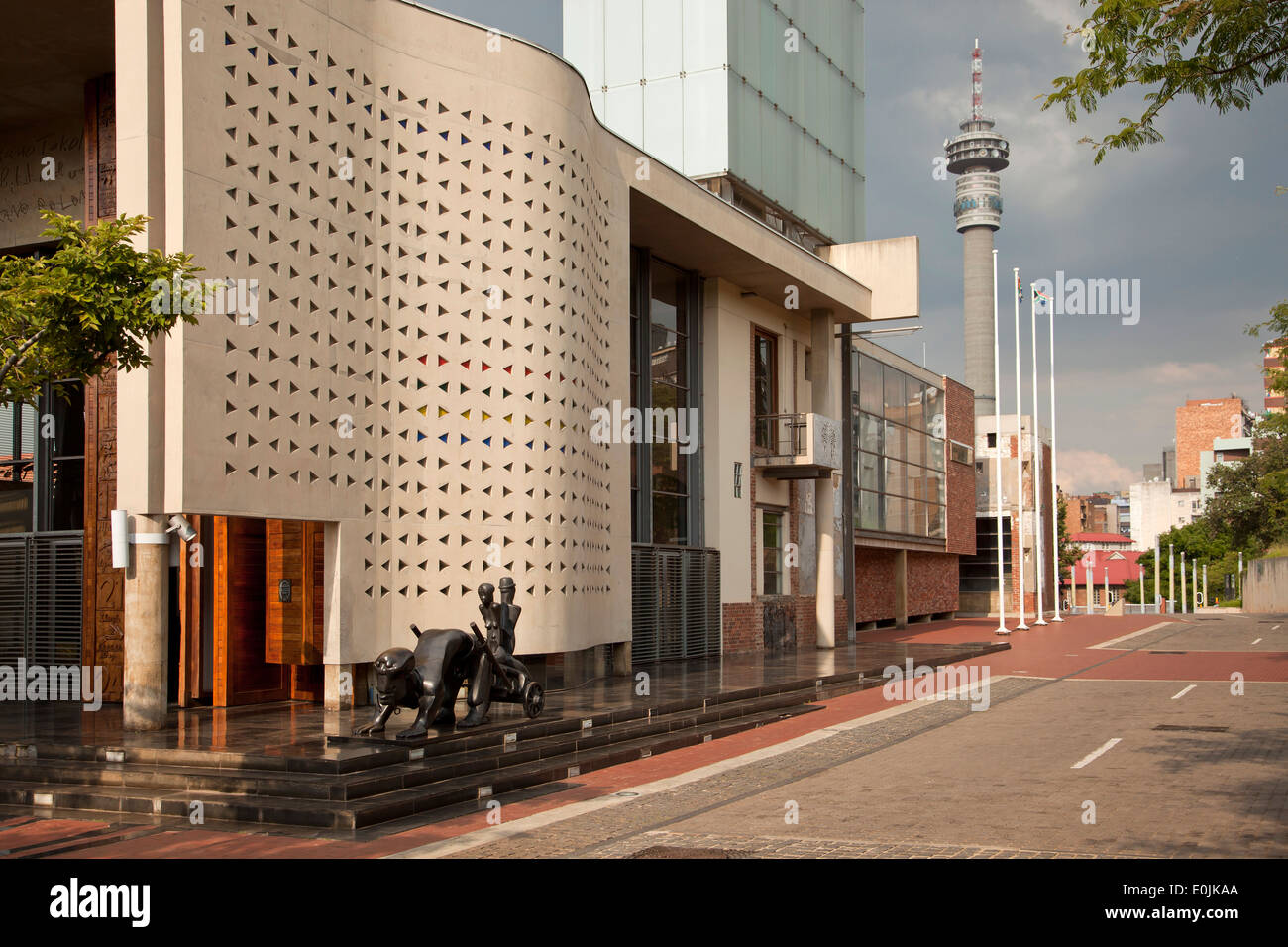 Constitutional Court of South Africa auf Constitution Hill in Johannesburg, Gauteng, Südafrika, Afrika Stockfoto