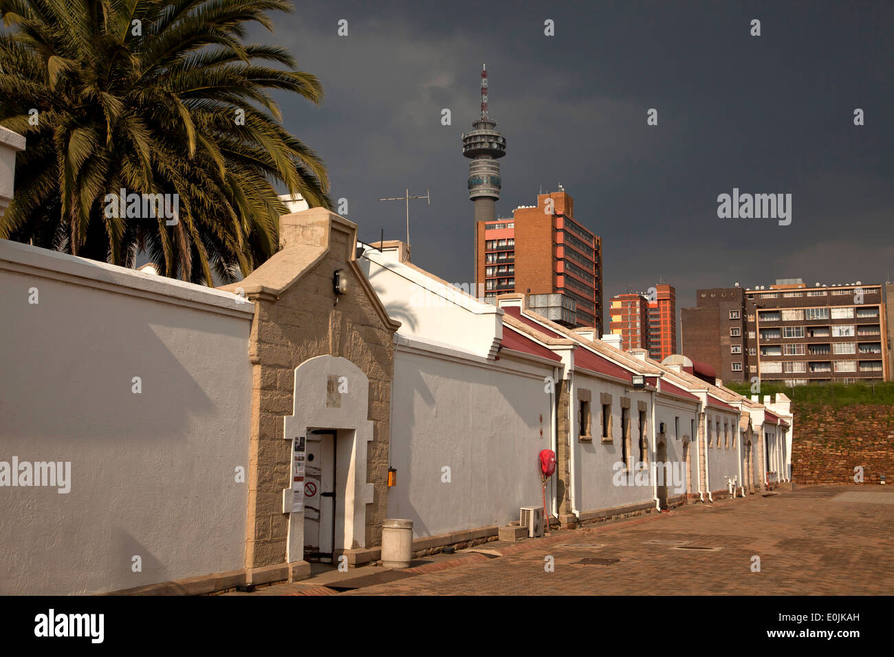 die alte Festung auf Constitution Hill in Johannesburg, Gauteng, Südafrika, Afrika Stockfoto