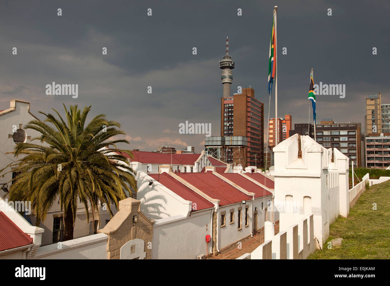 die alte Festung auf Constitution Hill in Johannesburg, Gauteng, Südafrika, Afrika Stockfoto