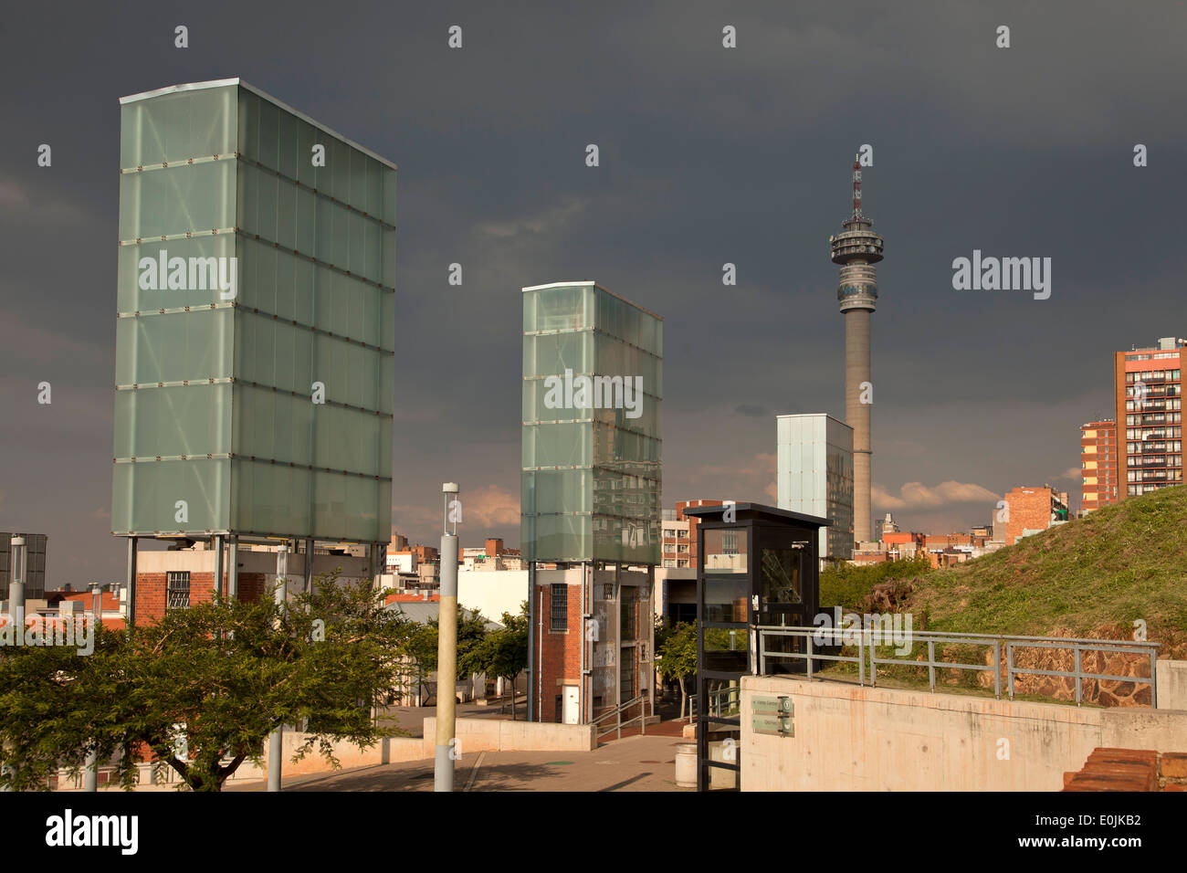 Constitutional Court of South Africa auf Constitution Hill in Johannesburg, Gauteng, Südafrika, Afrika Stockfoto