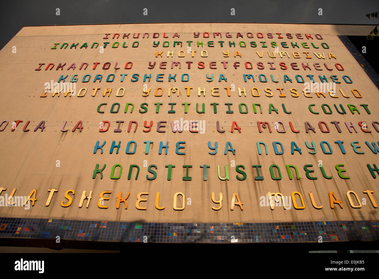 Constitutional Court of South Africa auf Constitution Hill in Johannesburg, Gauteng, Südafrika, Afrika Stockfoto