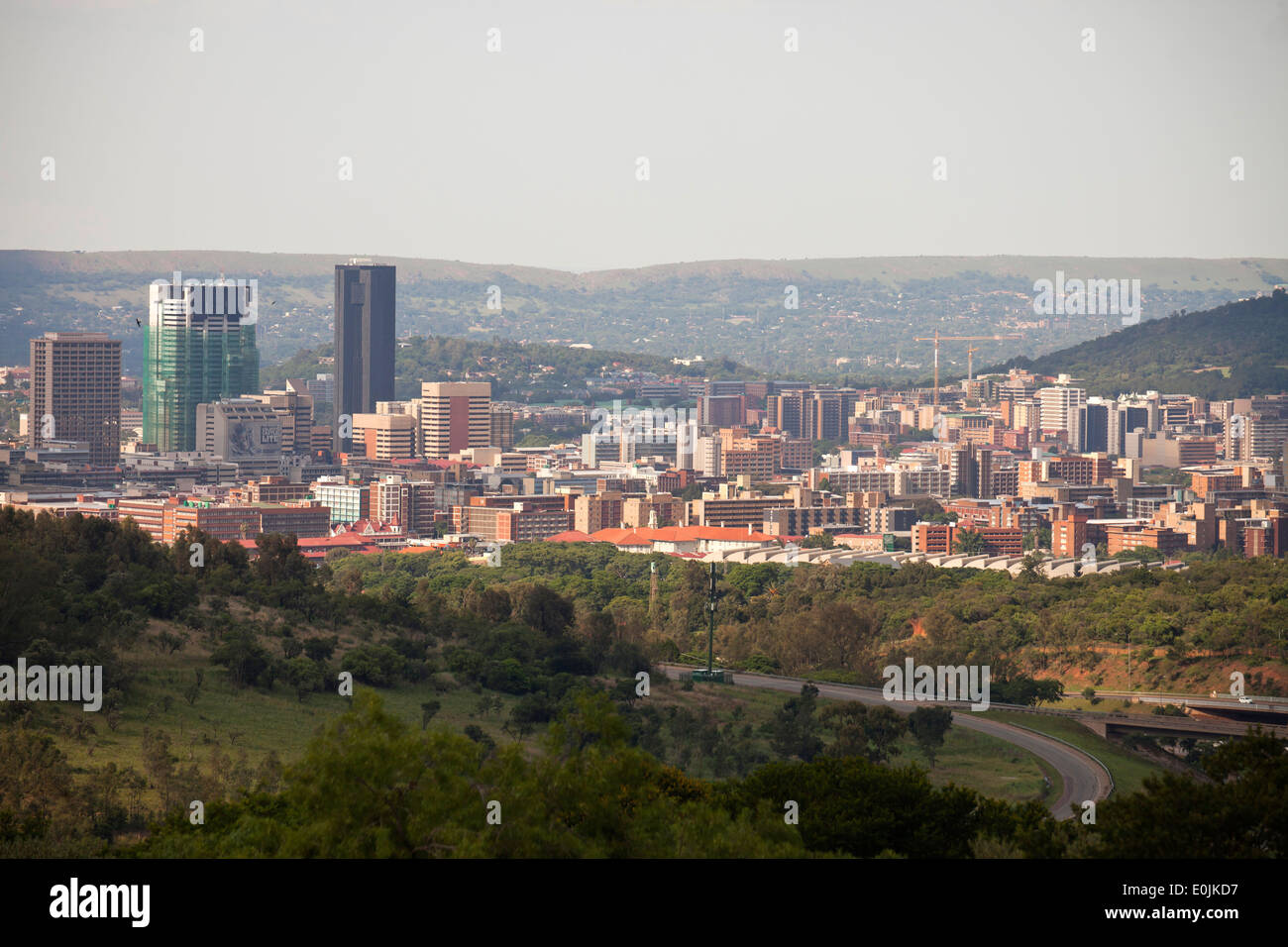 Stadtbild Pretoria, Gauteng, Südafrika, Afrika Stockfoto