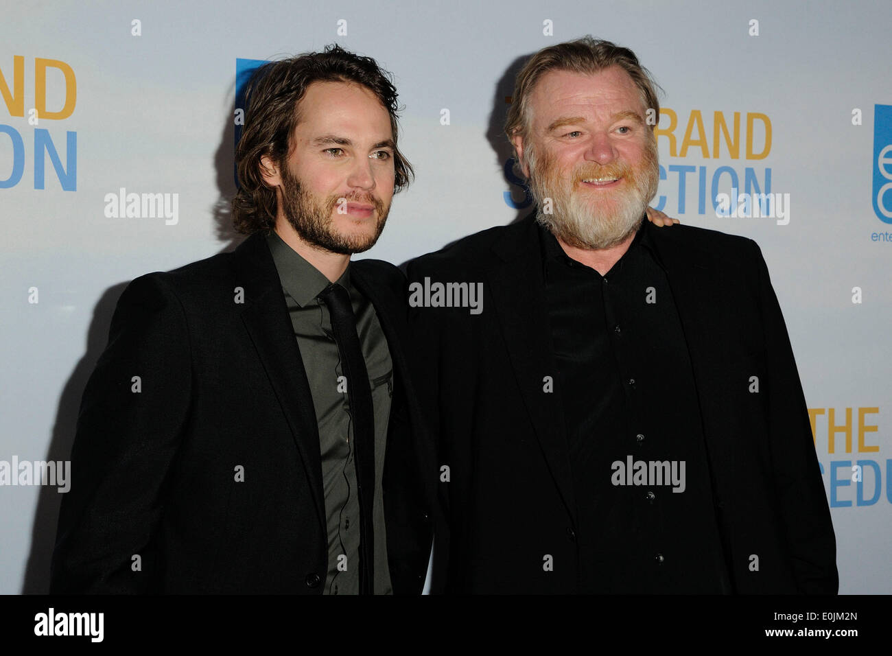 Toronto, Kanada. 14. Mai 2014. Schauspieler Taylor Kitsch und Brendan Gleeson besuchen die große Verführung Premiere am Scotiabank Theater in Toronto. (Credit: EXImages) Bildnachweis: EXImages/Alamy Live-Nachrichten Stockfoto