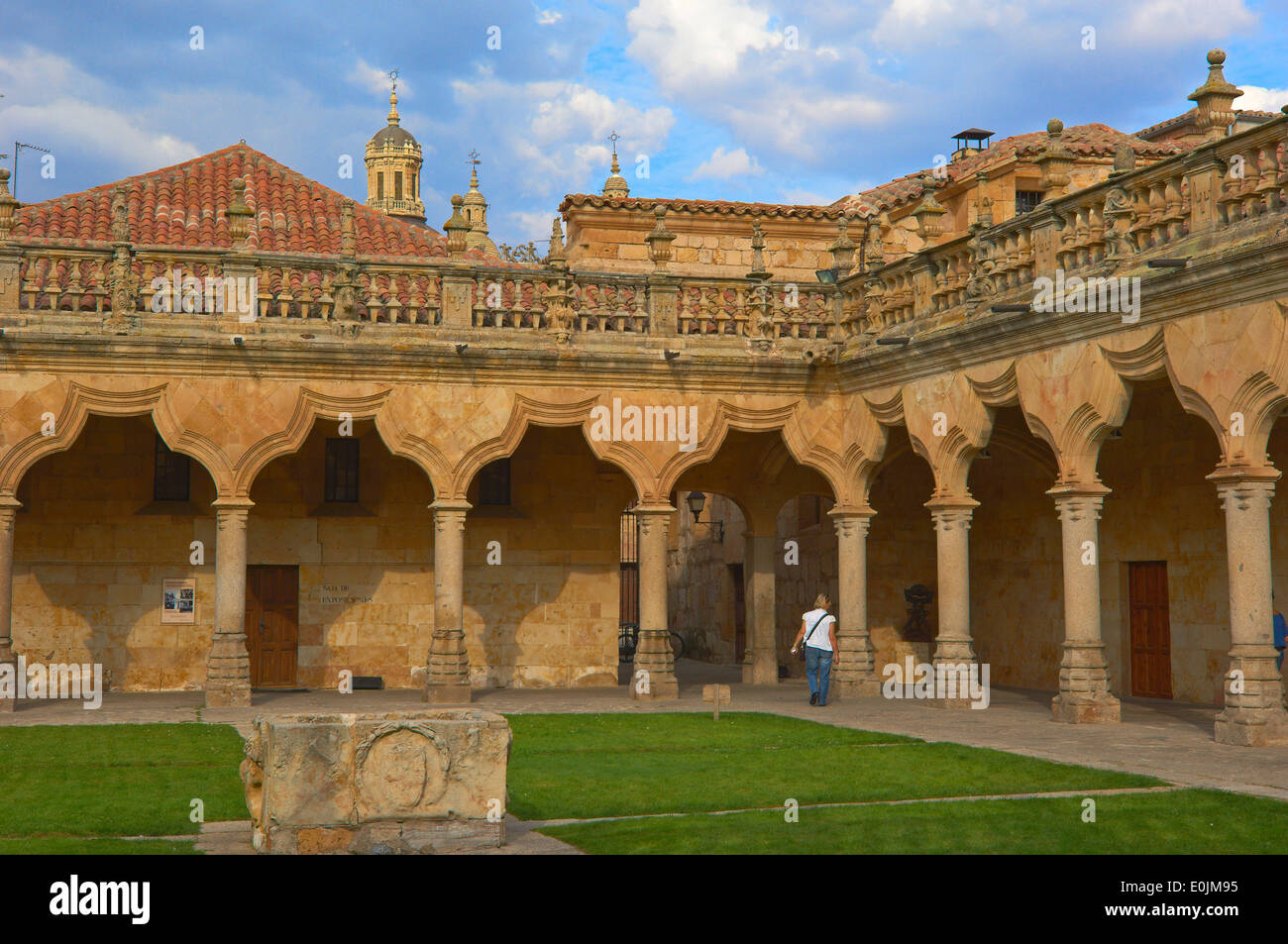 Salamanca, kleine Schulen, Hof (16. Jahrhundert), Kastilien-León, Spanien. Stockfoto