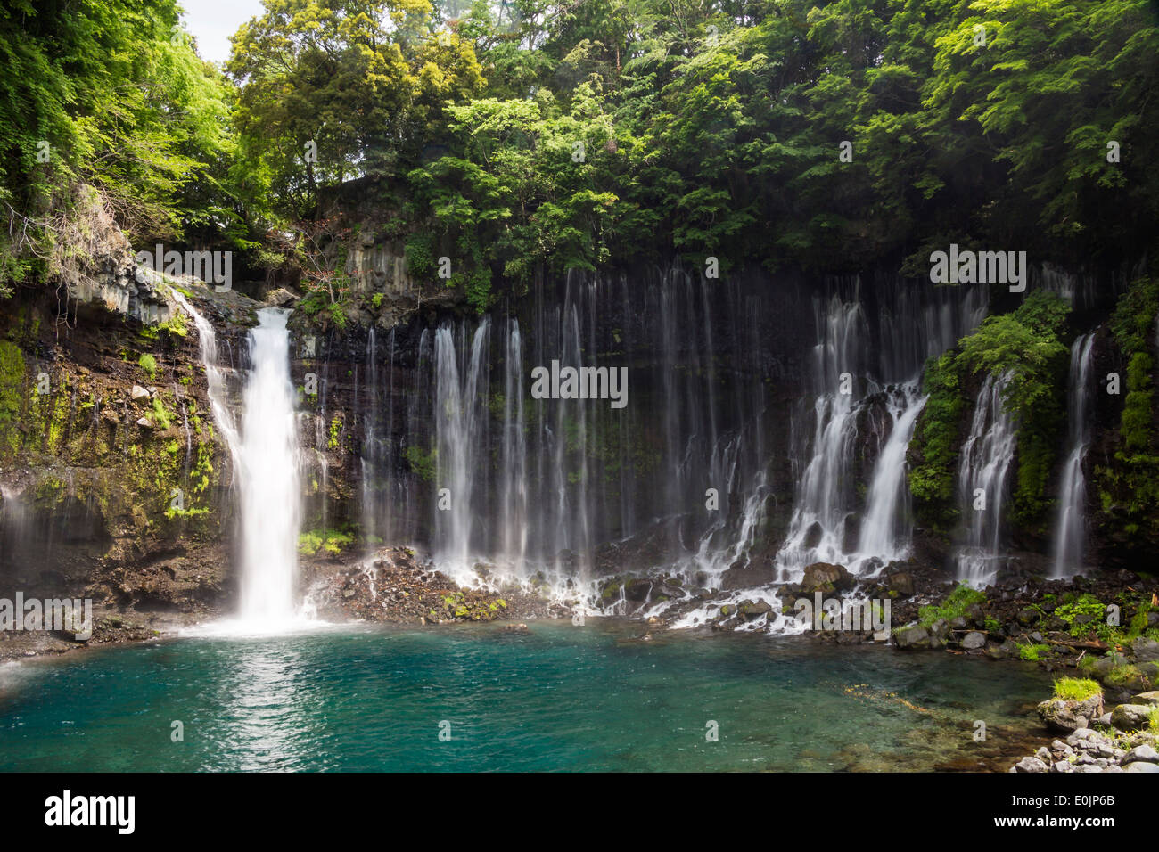 Shiraito Wasserfälle in Shizuoka, Japan Stockfoto