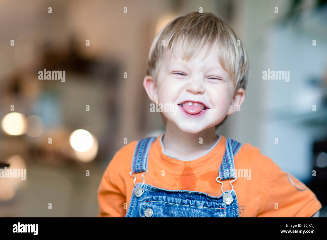 Lachen, little Boy, 4 Jahre alt, (Model Release) Stockfoto