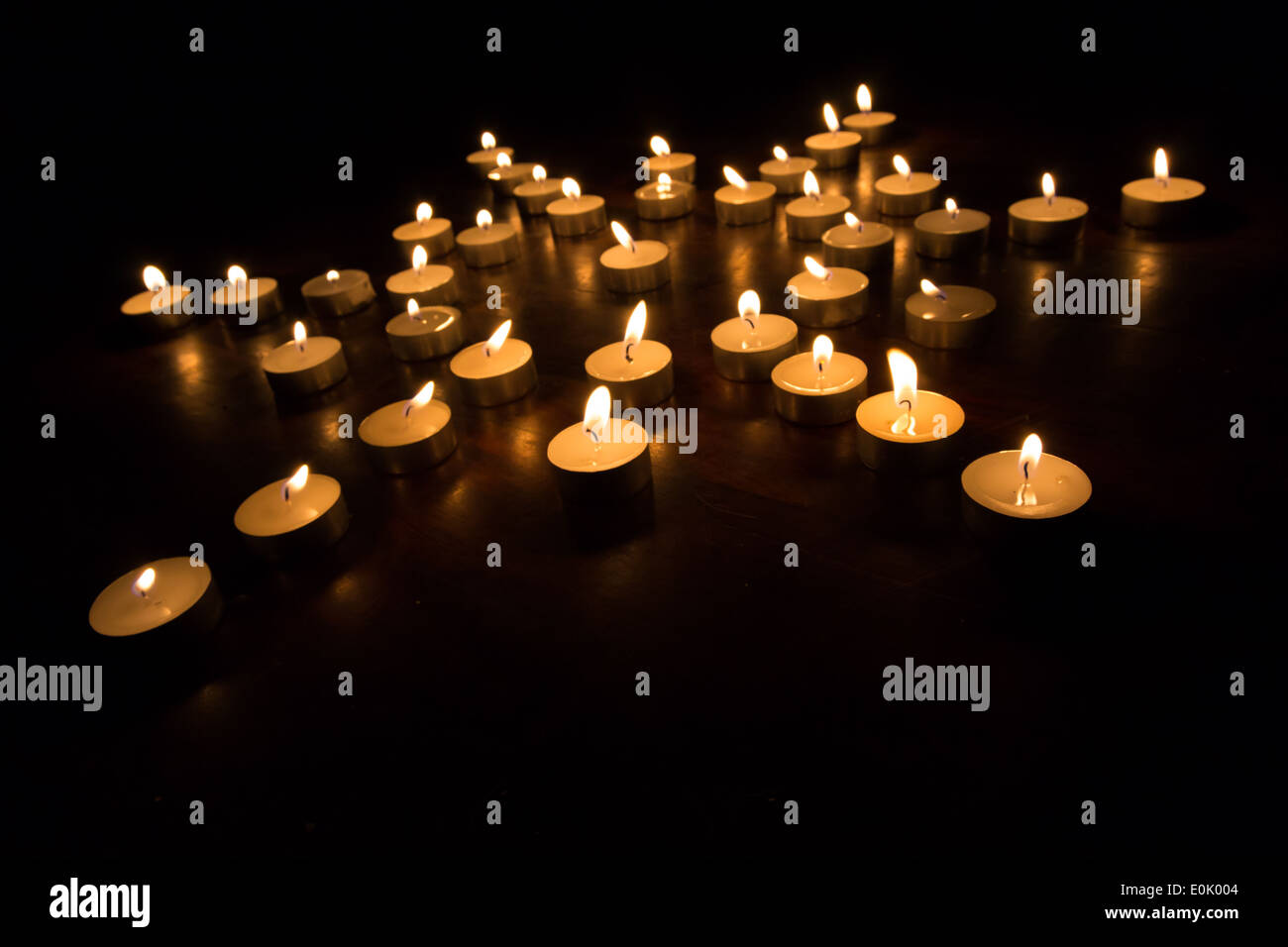 Kerze bilden Sternzeichen Stockfoto
