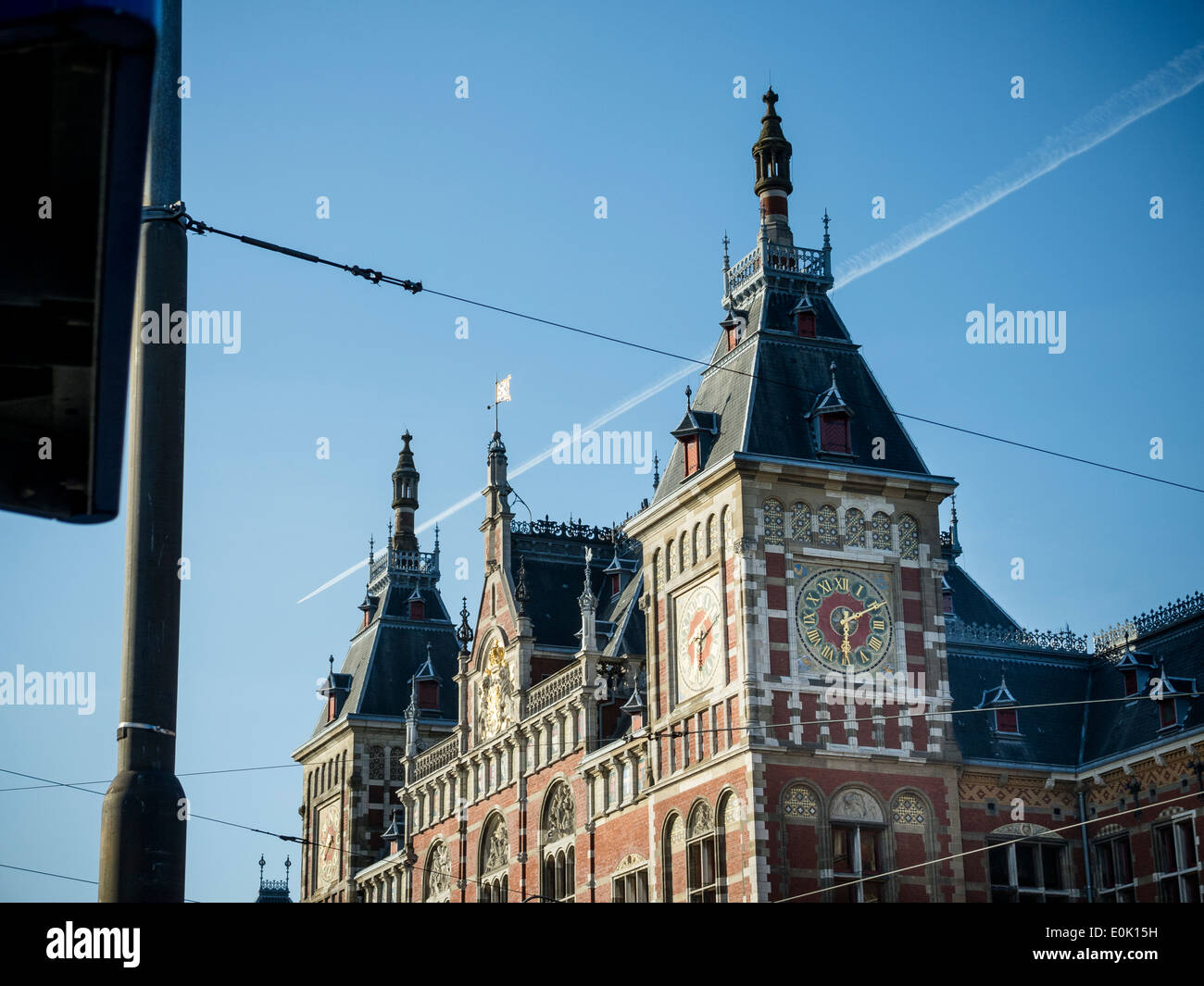 Hauptbahnhof Amsterdam Stockfoto