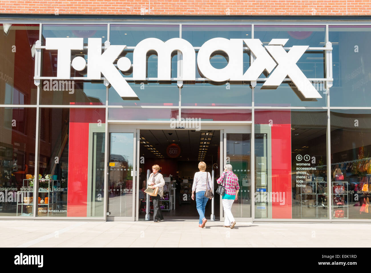 T.K.Maxx Shop in Hereford, Großbritannien. Stockfoto