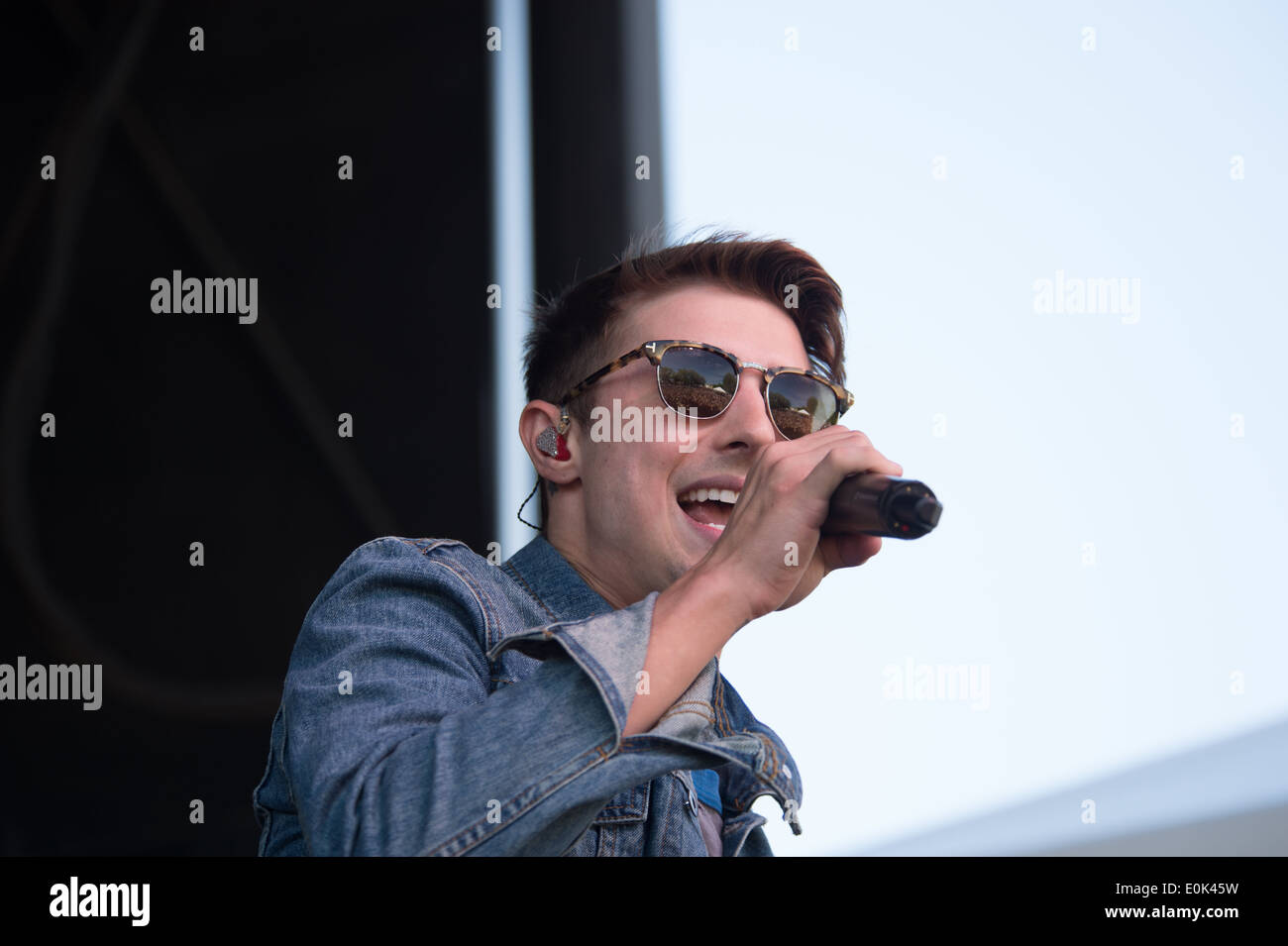 Ryan Follese von Hot Chelle Rae führt zur Unterstützung von 107,9 EndFest Stockfoto
