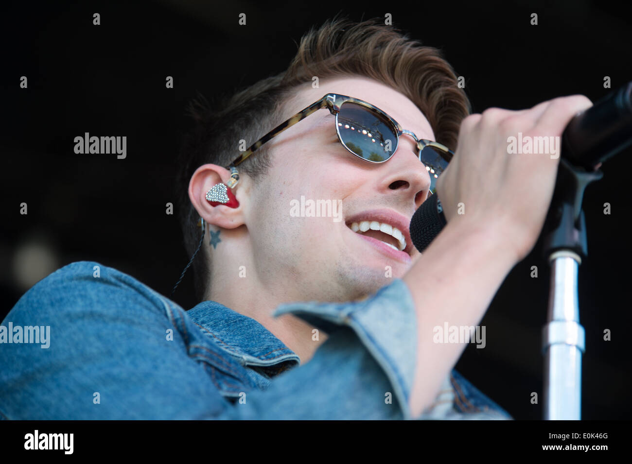 Ryan Follese von Hot Chelle Rae führt zur Unterstützung von 107,9 EndFest Stockfoto