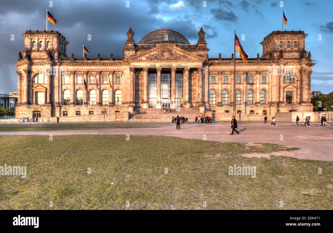 Der Bundestag (Bundestag) im Herzen von Berlin. Stockfoto