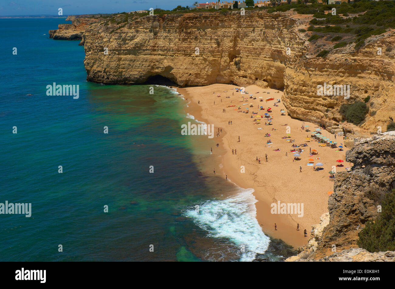 Centeanes Strand, Praia do Centeanes, Vale do Carvoeiro, Lagoa, Algarve, Portugal, Centeanes, Europa Stockfoto